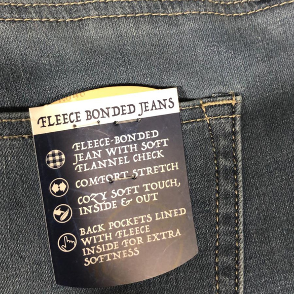 Weatherproof Jeans Weatherproof Vintage Womens Flannel Bonded Jeans